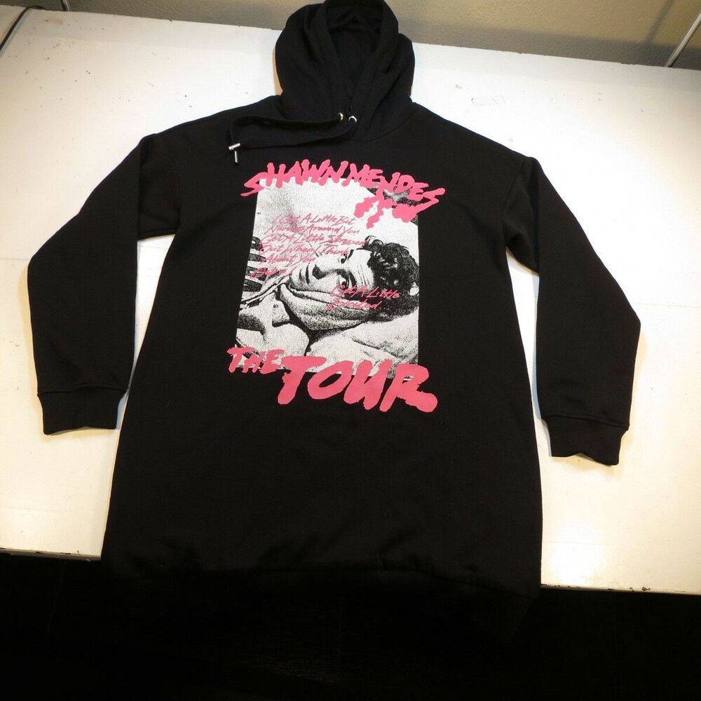 SHAWN MENDES THE TOUR HOODIE HOODED SWEATSHIRT Sz Womens XL H&M Concert